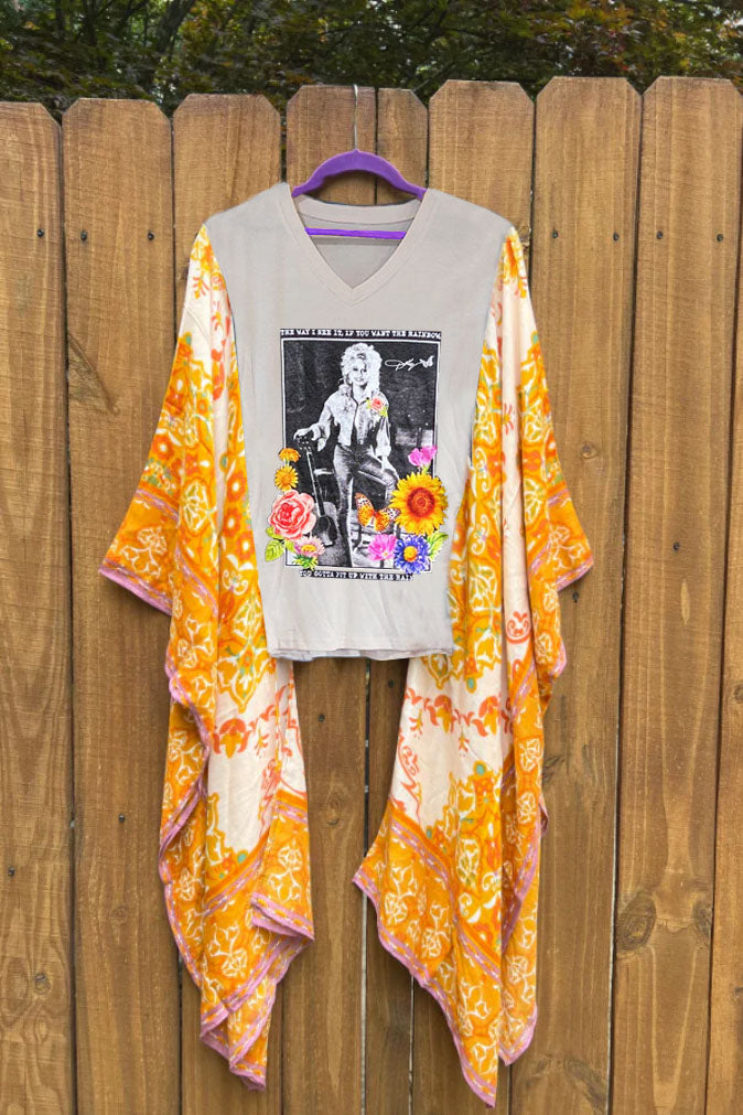 Dolly Parton V-neck Mix & Match Tee (No Patch)