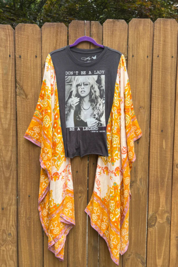 Don't Be a Lady Be aLegend Stevie Nicks Mix & Match Tee (No Patch)