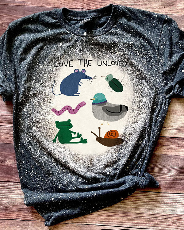 Unisex Love The Unloved Funny Animal Print T-Shirt