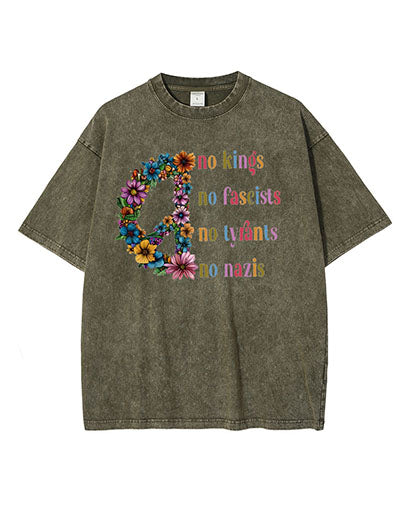 No Kings in America Resist Washed Cotton T-Shirt