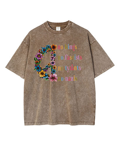 No Kings in America Resist Washed Cotton T-Shirt