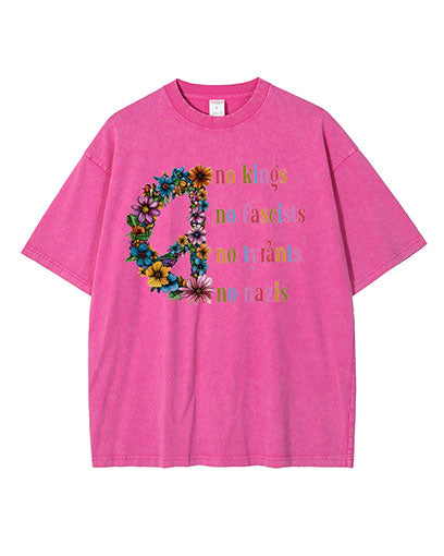No Kings in America Resist Washed Cotton T-Shirt