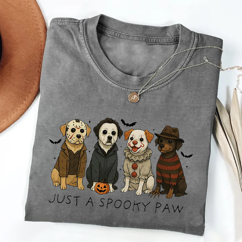 Retro Halloween Dog Lover T-Shirt