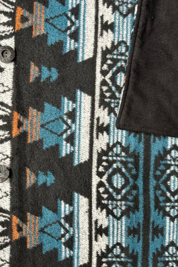 Women's Regal Western Aztec Warm Neck Hood