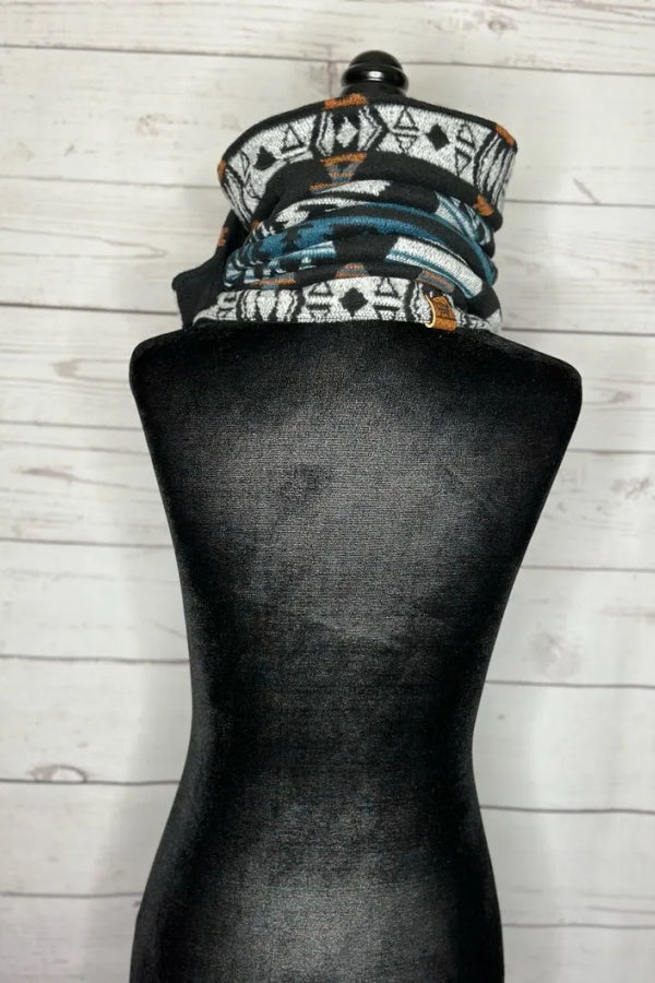 Women's Regal Western Aztec Warm Neck Hood