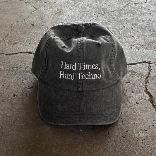 Hard Times Hard Techno Wash Baseball Cap