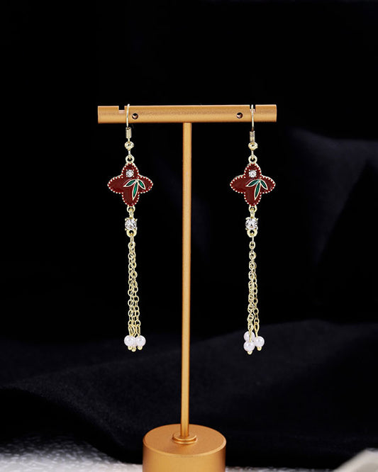 Vintage Floral Leave Earrings