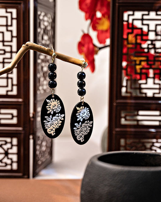 Retro Beads Clouds Earrings