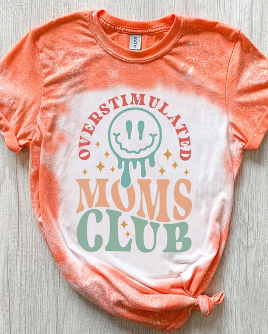Overstimulated Moms Club Funny T-Shirt