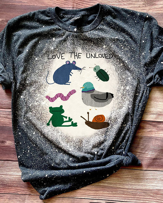 Unisex Love The Unloved Funny Animal Print T-Shirt