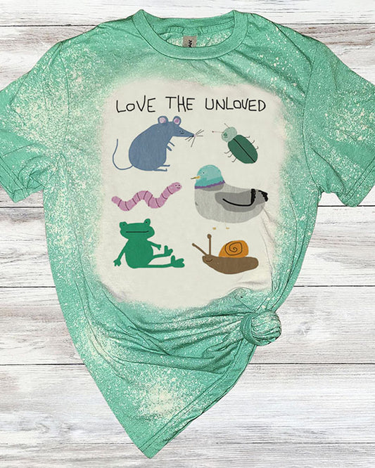 Unisex Love The Unloved Funny Print T-Shirt