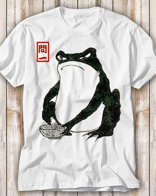 Unisex Japanese Frog Cotton T-Shirt