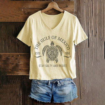 Gulf of Mexico Stay Salty Resistance T-Shirt