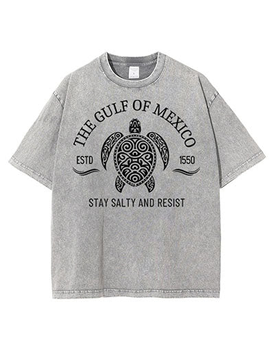 Gulf of Mexico Stay Salty Resistance Washed Cotton T-Shirt