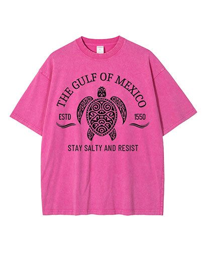 Gulf of Mexico Stay Salty Resistance Washed Cotton T-Shirt
