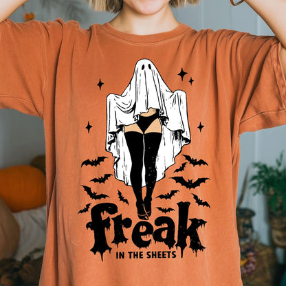 Freak Halloween Print Round Neck T-Shirt