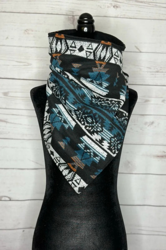 Women's Regal Western Aztec Warm Neck Hood