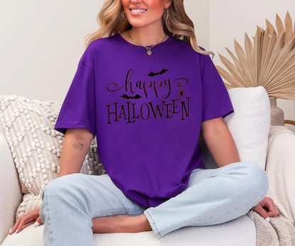 Happy Halloween Printed T-shirt