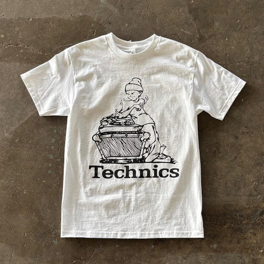 Technics White T-Shirt